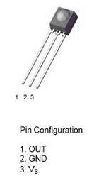 IRM-56384 DIP 3 Remote Control Receiver Module 6V 2mA 3 Pin ***LOCAL STOCK***