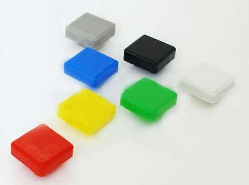 Button Cap Square for 12mm Tactile Switch Red ***LOCAL STOCK***