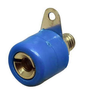 Banana 4mm Chassis Socket Panel Mount Connector Female - Blue ***LOCAL STOCK***