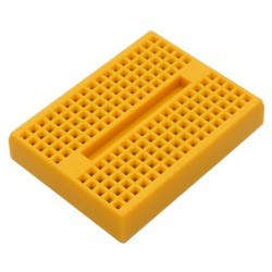 Breadboard 170 Tie Point Mini Solderless Prototype - Yellow ***LOCAL STOCK***