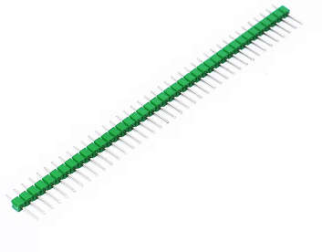 40 Pin 2.54mm Male Straight Single Row Header GREEN***LOCAL STOCK***