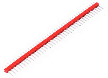 40 Pin 2.54mm Male Straight Single Row Header RED***LOCAL STOCK***