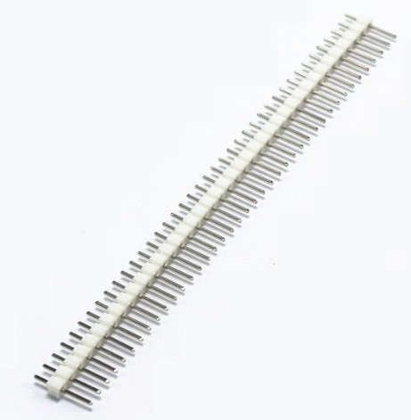 40 Pin 2.54mm Male Straight Single Row Header WHITE ***LOCAL STOCK***