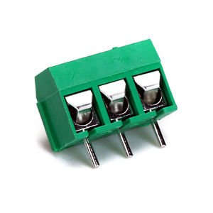 PCB 3 Way Screw Terminal 5mm Pitch - Green ***LOCAL STOCK***
