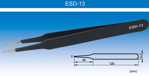 Tweezers Stainless Steel Non-Static 6Pcs/Set ***LOCAL STOCK***