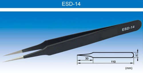 Tweezers Stainless Steel Non-Static 6Pcs/Set ***LOCAL STOCK***