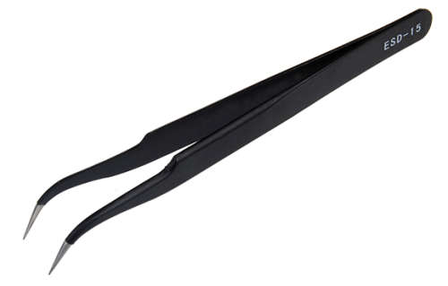 Tweezers Stainless Steel Non-Static ESD-15 ***LOCAL STOCK***