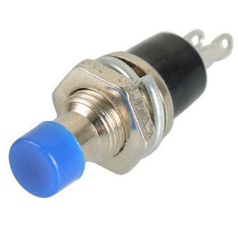 PBS-110 7mm Lockless Momentary Push Button Switch BLUE ***LOCAL STOCK***