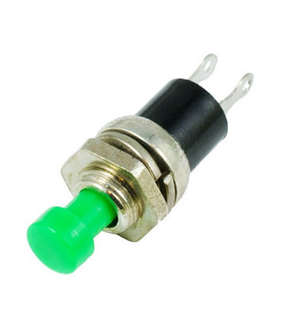 PBS-110 7mm Lockless Momentary Push Button Switch GREEN ***LOCAL STOCK***