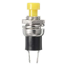 PBS-110 7mm Lockless Momentary Push Button Switch YELLOW ***LOCAL STOCK***