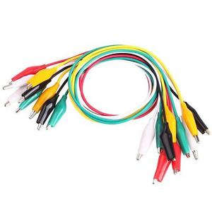 Double-ended Crocodile Clips Cable Alligator Jumper Wire Test Leads 500mm - Yellow ***LOCAL STOCK***