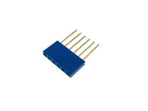 Dupont 6 Pin 6P 2.54mm Stackable Long Legs Header for Arduino Blue***LOCAL STOCK***