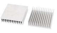 Heatsink 40 x 40 x 11mm Aluminium Silver Heat Sink Fins Slotted ***LOCAL STOCK***