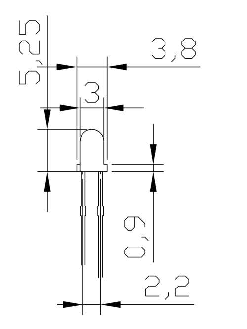 LED 3mm Diffused - Red ***LOCAL STOCK***
