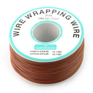 PCB 30 AWG Wrapping Wire Roll 220m - Brown ***LOCAL STOCK***