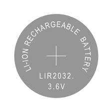 LIR2032 Button Cell Li-ion Rechargeable Battery 3.6V 40mAh ***LOCAL STOCK***
