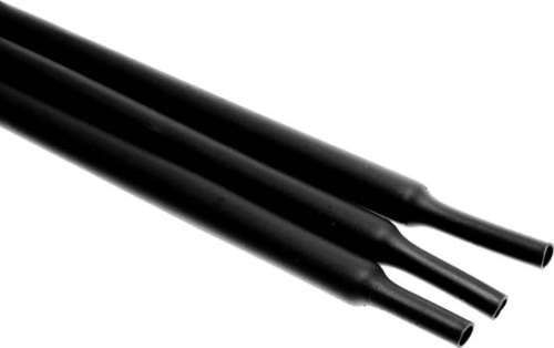 Heat-shrinkable tube insulation, thickened 2:1 1.5mm Ø per metre - Black ***LOCAL STOCK***