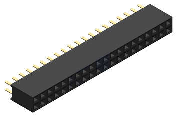 2 x 20 Pin 2.54mm Female Header ***LOCAL STOCK***