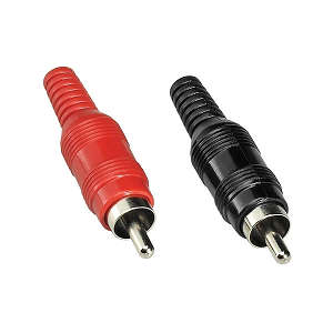 Pair Red and Black RCA Male Plug ***LOCAL STOCK***