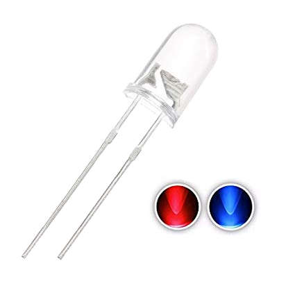 5mm LED Bipolar Red/Blue ***LOCAL STOCK***