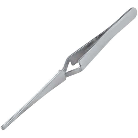 Tweezers Stainless Steel Cross Reverse Round End***LOCAL STOCK***