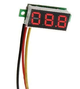 Mini Voltmeter LED 0-100V DC 0.28 Inch 3 Wire Red ***LOCAL STOCK***