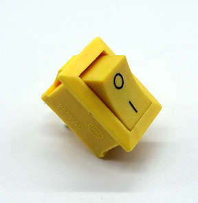 KCD1 Rocker Switch 20mm 250V 6A SPST ON OFF Yellow ***LOCAL STOCK***