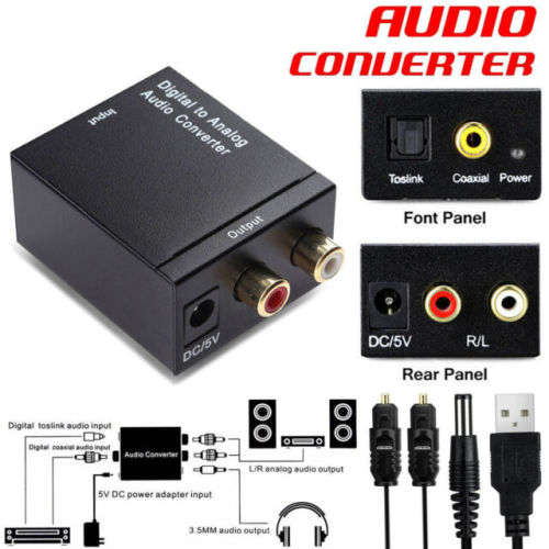 Digital To Analog Audio Converter Adapter