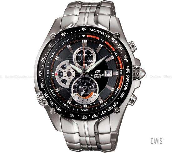 CASIO EDIFICE SCREW LOCK CROWN Chronograph SPLIT 1/20 SEC. GENTS EF-543D-1AV