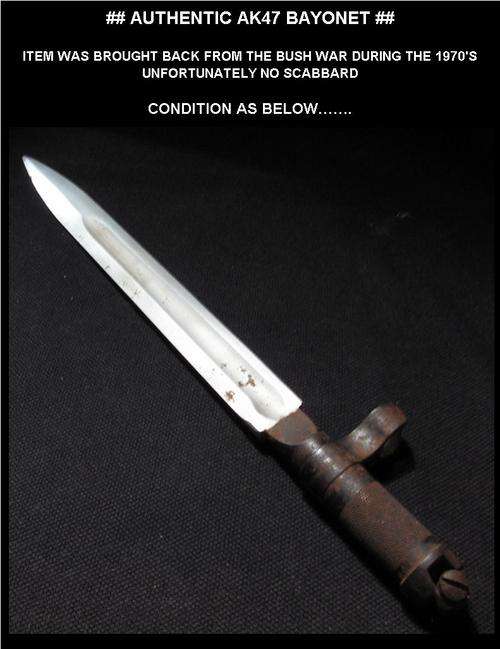 # AUTHENTIC AK47 BAYONET #