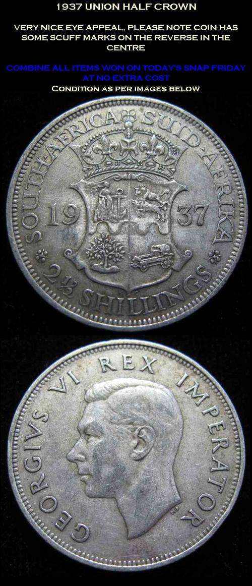1937 GEORGE VI HALF CROWN