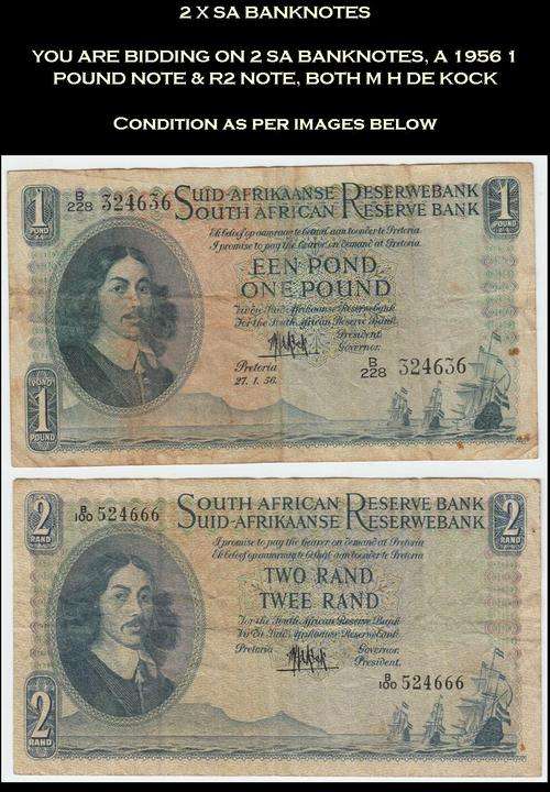 2 X RSA MH DE KOCK NOTES