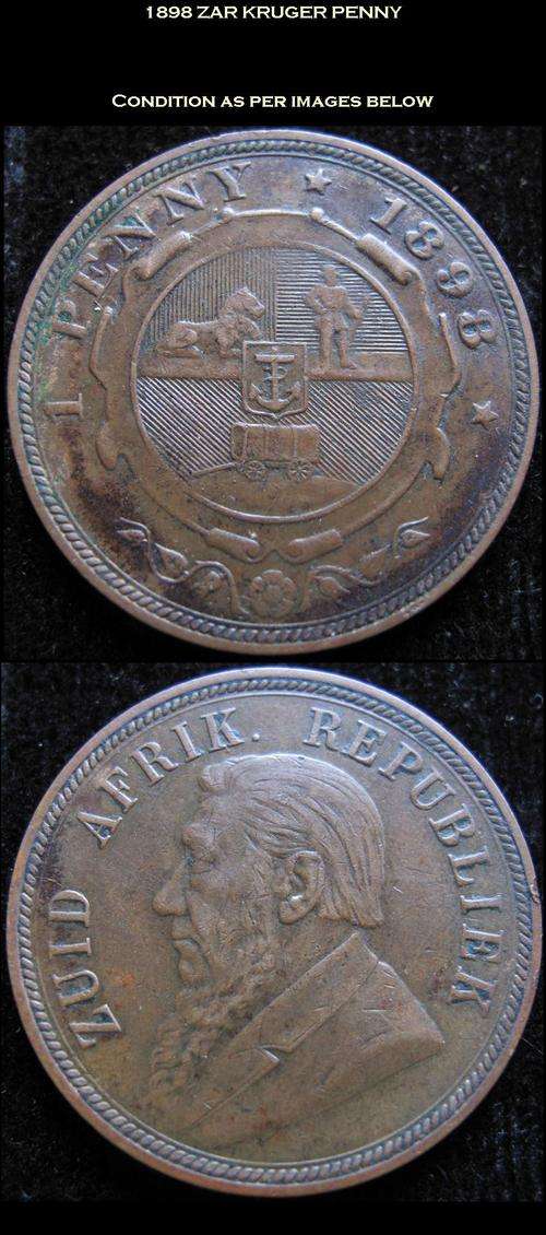 1898 ZAR KRUGER PENNY