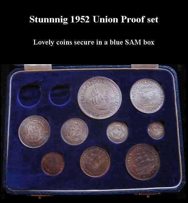 STUNNING 1952 UNION PROOF SET IN BLUE SAM BOX