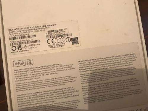 Ipad 3 Mini 64 Gig 3g WIFI