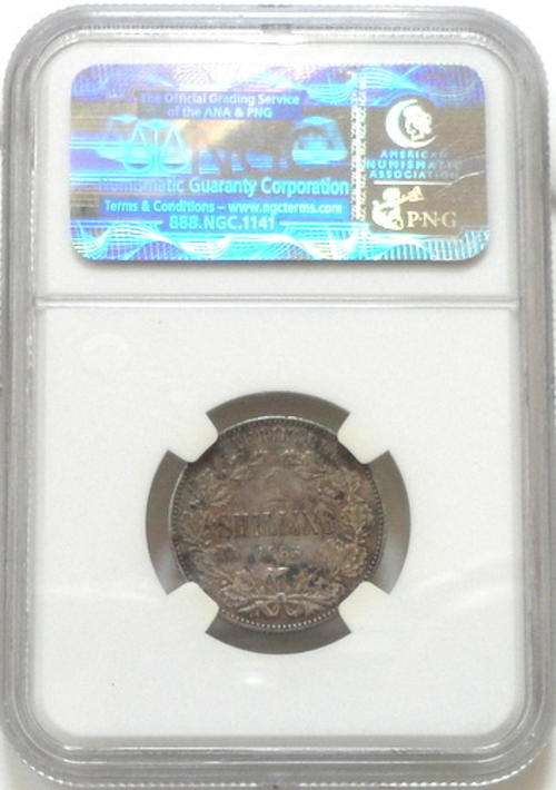 ZAR 1895 SHILLING NGC XF40