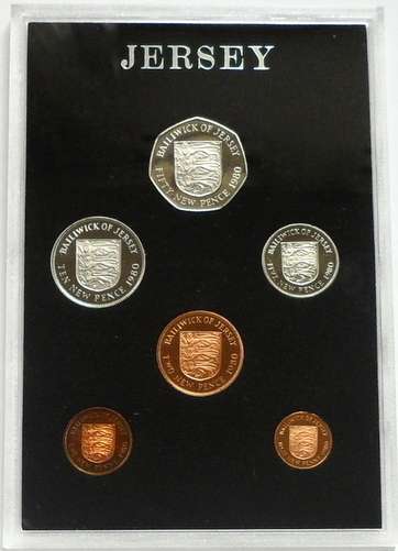 JERSEY 1980 PROOF COINAGE SET