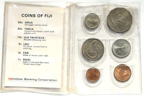 FIJI 1981 UNC COIN SET WESTPAC BANKING CORP