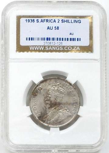 1936 2 SHILLING SANGS AU58 AU