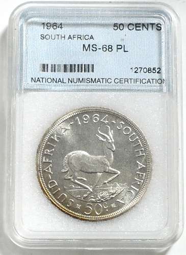 1964 50 CENT NNC MS68-PL
