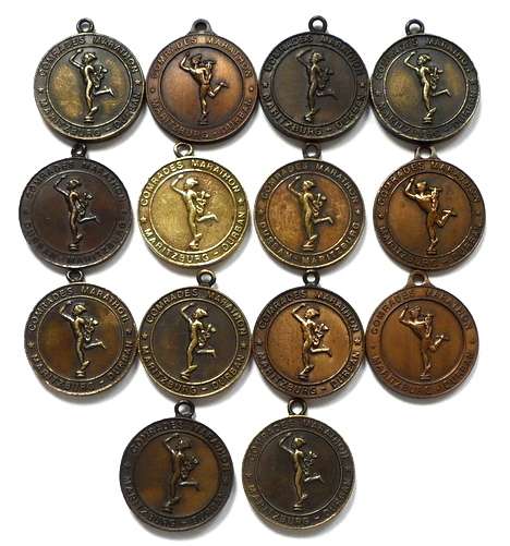 COMRADES MARATHON MARITZBURG DURBAN MEDAL 28MM **BID PER MEDAL** (14 AVAILABLE)