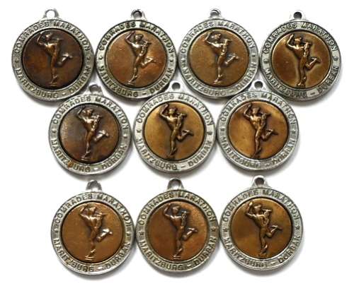 COMRADES MARATHON BILL ROWAN MEDAL SUB 6 HOUR TIME 28MM **BID PER MEDAL** (10 AVAILABLE)