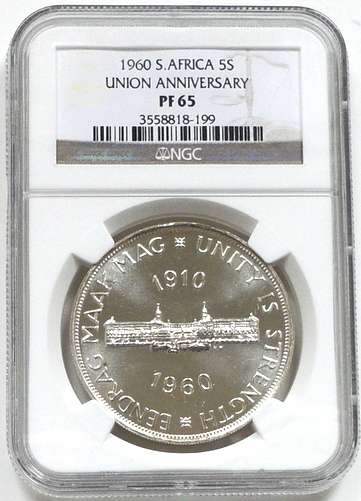 1960 5 SHILLING NGC PF65