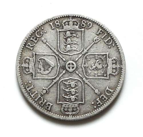 GREAT BRITAIN 1889 SILVER FLORIN