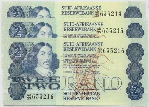 G P C  DE KOCK 1981 2 RAND EF+ (3 NOTES SEQUENCE)