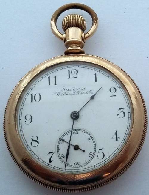 1898 AMERICAN WALTHAM WATCH CO POCKET WATCH 48MM GOOD WORKING ORDER