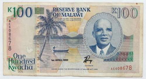 MALAWI 1993 100 KWACHA
