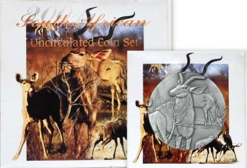 2001 UNCIRCULATED COIN SET REPUBLIC OF SOUTH AFRICA SAM