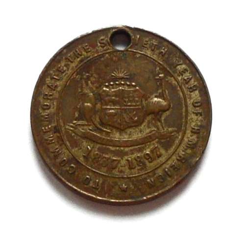 QUEEN VICTORIA DIAMOND JUBILEE COMMENORATIVE MEDALLION 25MM