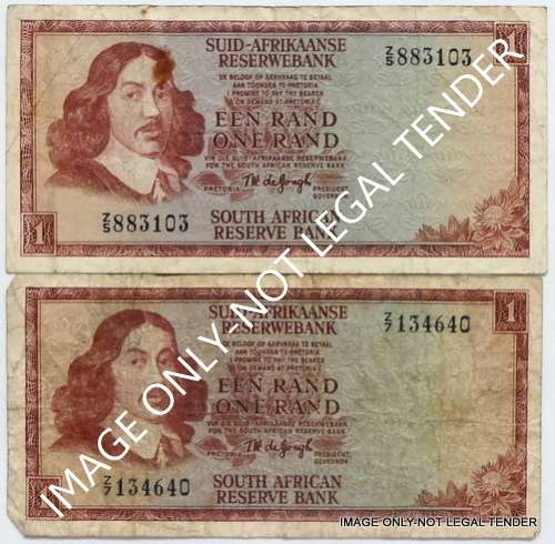 T W DE JONGH RAND 2 X REPLACEMENT NOTES **FILLERS**